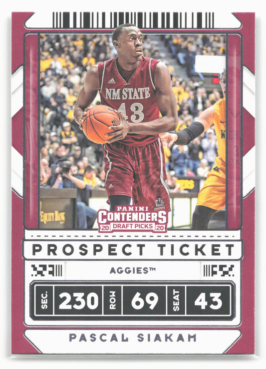 2020 Panini Contenders Draft Picks #17 Pascal Siakam
