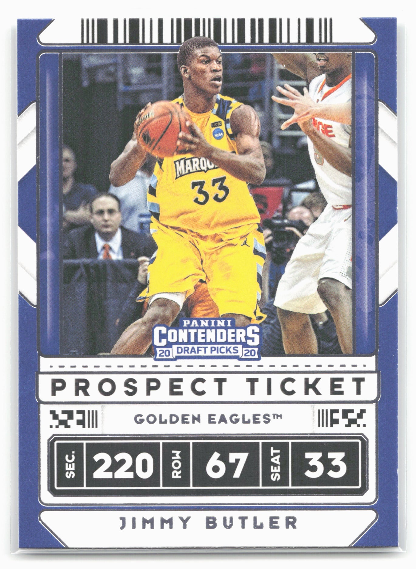 2020 Panini Contenders Draft Picks #32b Jimmy Butler Yellow Jersey