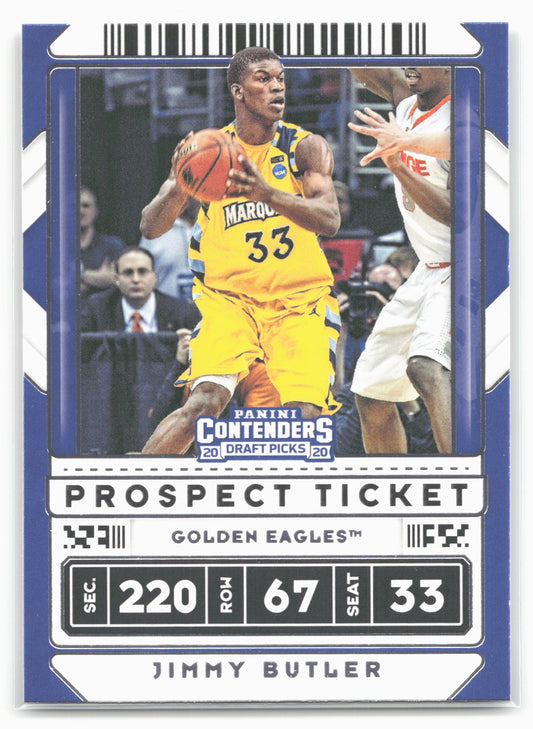 2020 Panini Contenders Draft Picks #32b Jimmy Butler Yellow Jersey