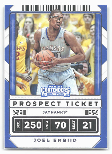 
2020 Panini Contenders Draft Picks #15 Joel Embiid