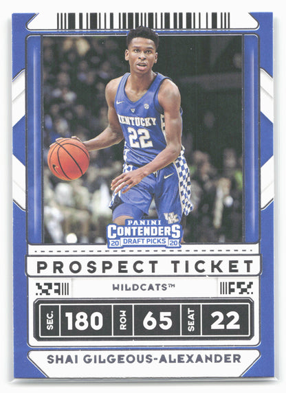 2020 Panini Contenders Draft Picks #39b Shai Gilgeous-Alexander