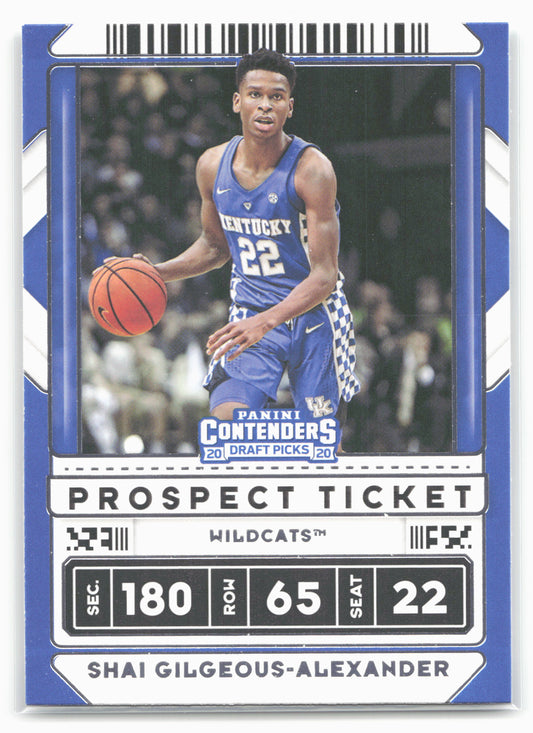 2020 Panini Contenders Draft Picks #39b Shai Gilgeous-Alexander