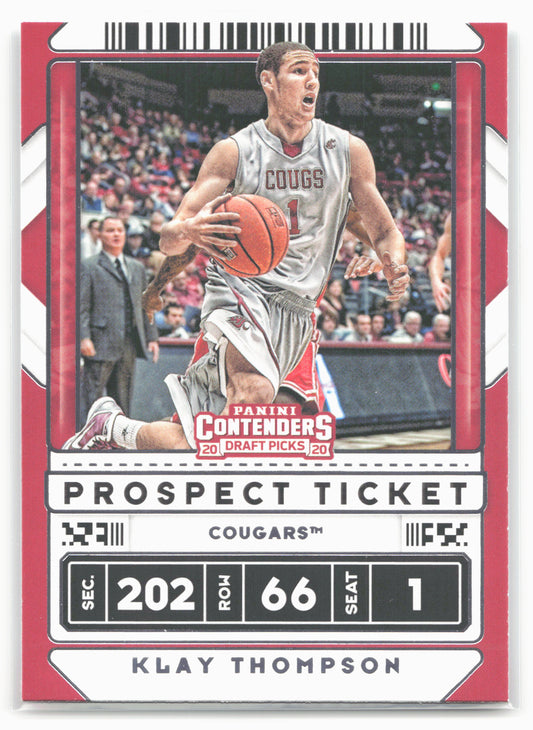 2020 Panini Contenders Draft Picks #6b Klay Thompson