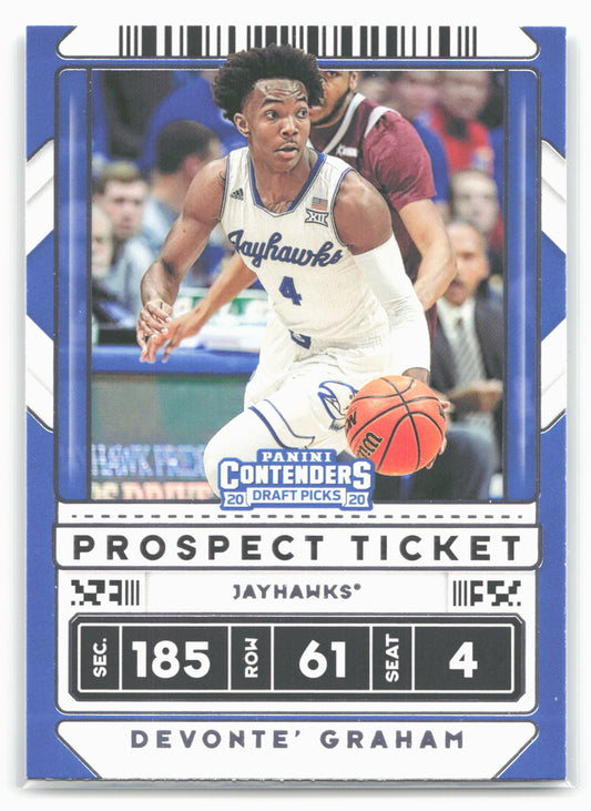 2020 Panini Contenders Draft Picks #31 Devonte' Graham