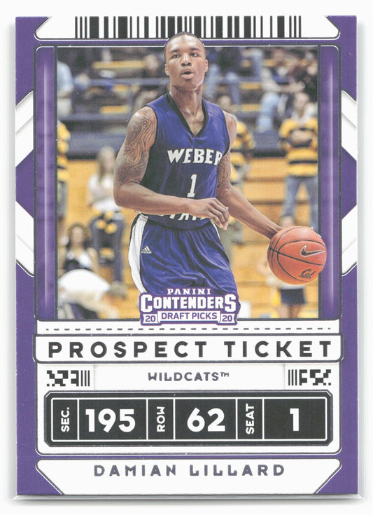 2020 Panini Contenders Draft Picks #40 Damian Lillard
