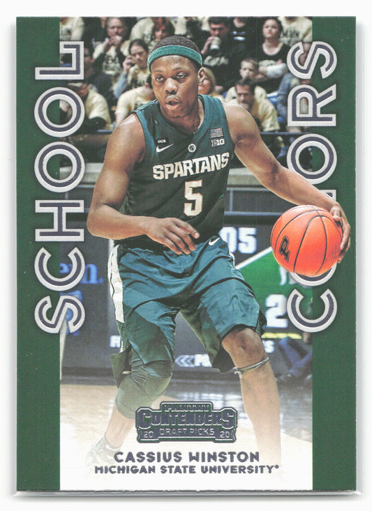 2020 Panini Contenders Draft Picks #17 Cassius Winston School Colors