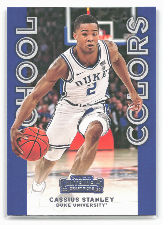 2020 Panini Contenders Draft Picks #32 Cassius Stanley School Colors