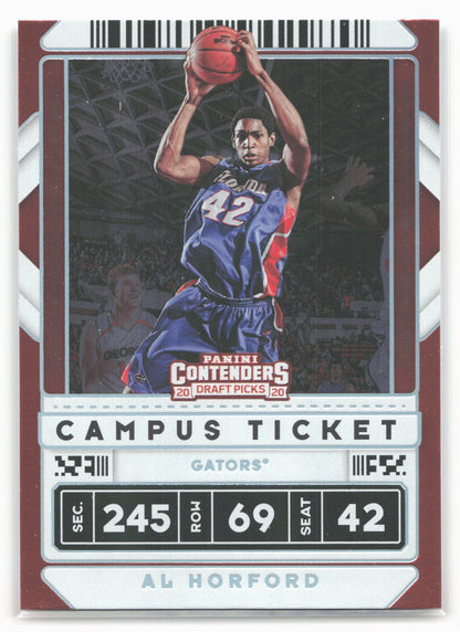 2020 Panini Contenders Draft Picks #16 Al Horford Campus Ticket