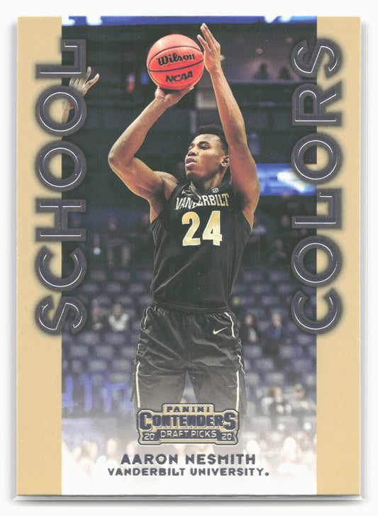 2020 Panini Contenders Draft Picks #14 Aaron Nesmith School Colors