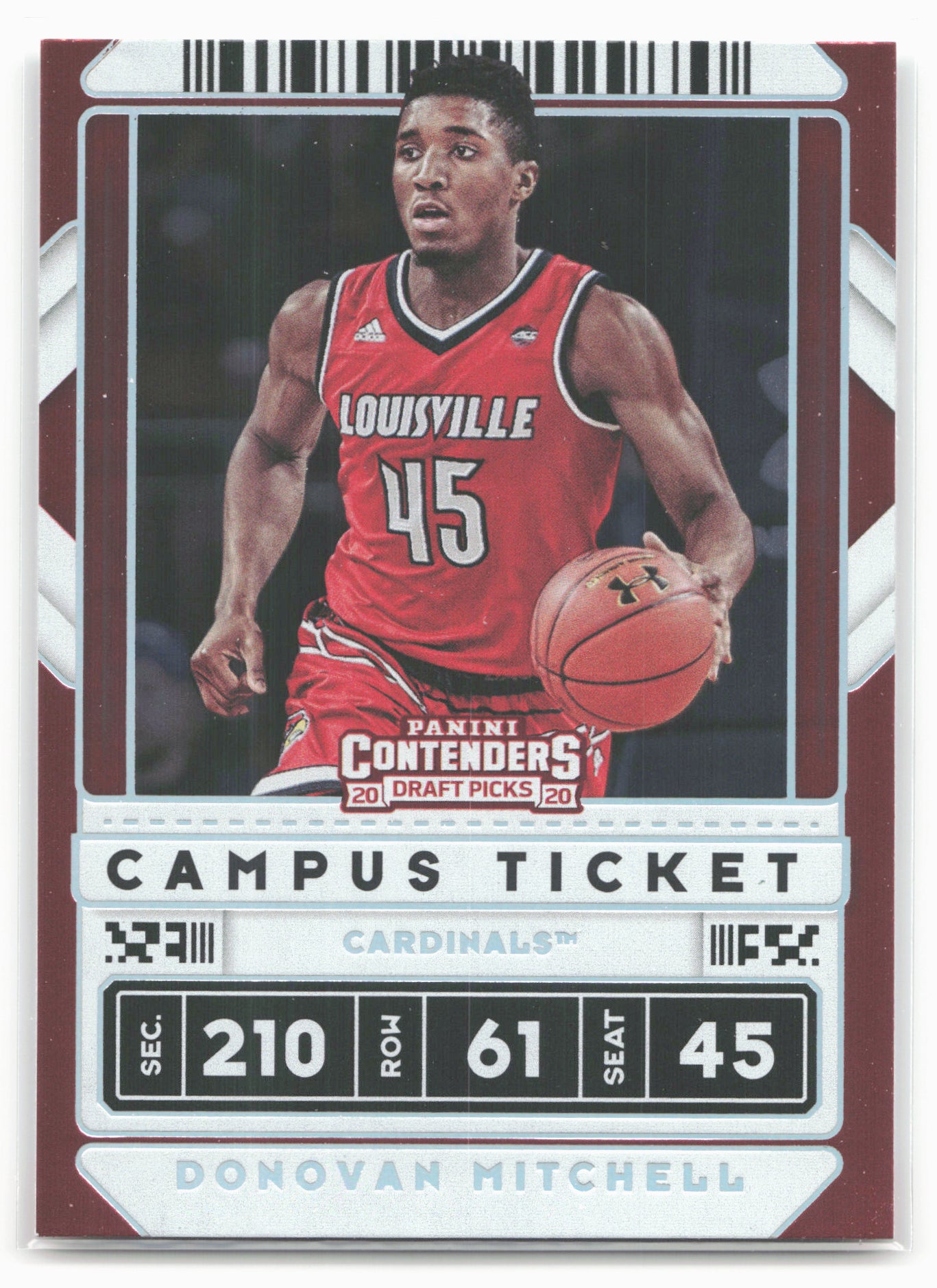 2020 Panini Contenders Draft Picks #43 Donovan Mitchell Campus Ticket