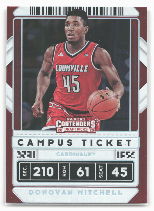 2020 Panini Contenders Draft Picks #43 Donovan Mitchell Campus Ticket