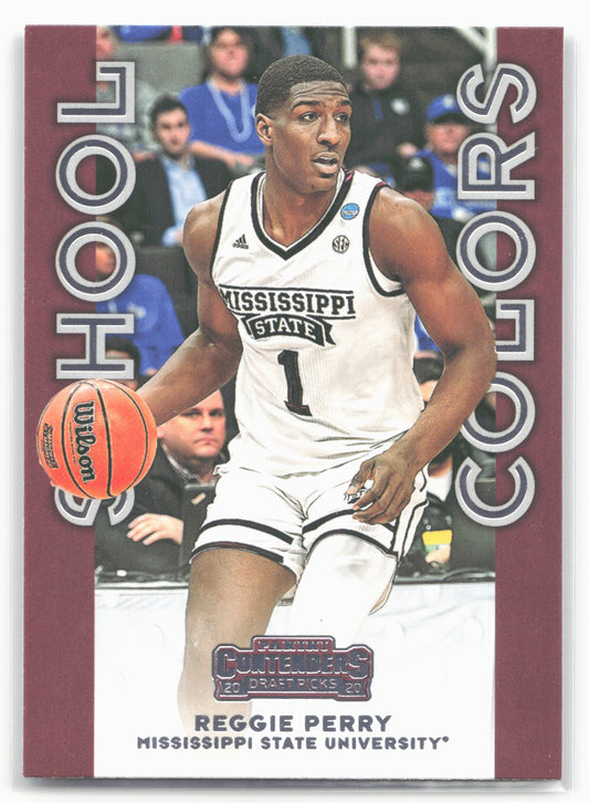 2020 Panini Contenders Draft Picks #35 Reggie Perry School Colors