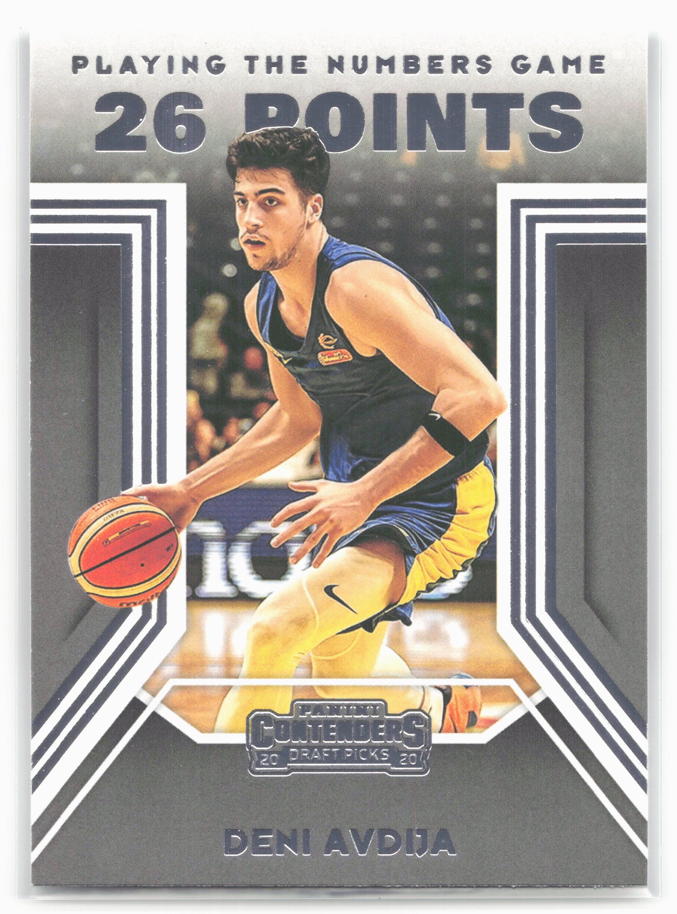 2020 Panini Contenders Draft Picks #6 Deni Avdija Playing the Numbers Game