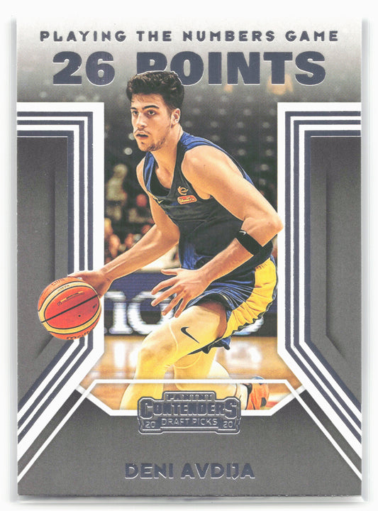 2020 Panini Contenders Draft Picks #6 Deni Avdija Playing the Numbers Game