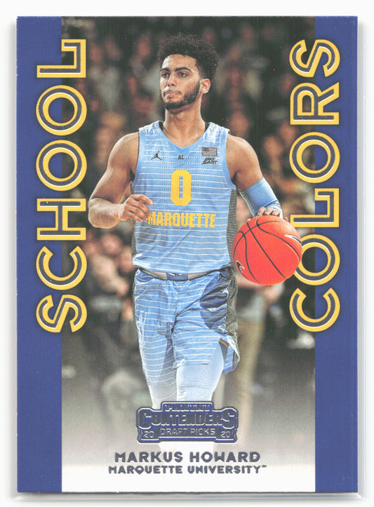 2020 Panini Contenders Draft Picks #33 Markus Howard School Colors