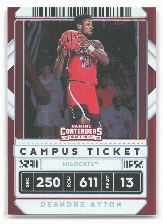 2020 Panini Contenders Draft Picks #21b Deandre Ayton Campus Ticket