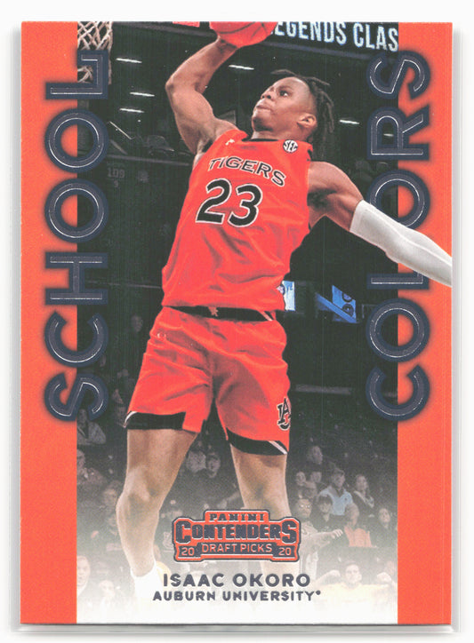 2020 Panini Contenders Draft Picks #11 Isaac Okoro School Colors