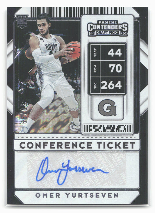 2020 Panini Contenders Draft Picks #100 Omer Yurtseven Conference Ticket #/99