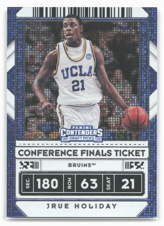 2020 Panini Contenders Draft Picks #47 Jrue Holiday Conference Finals Ticket