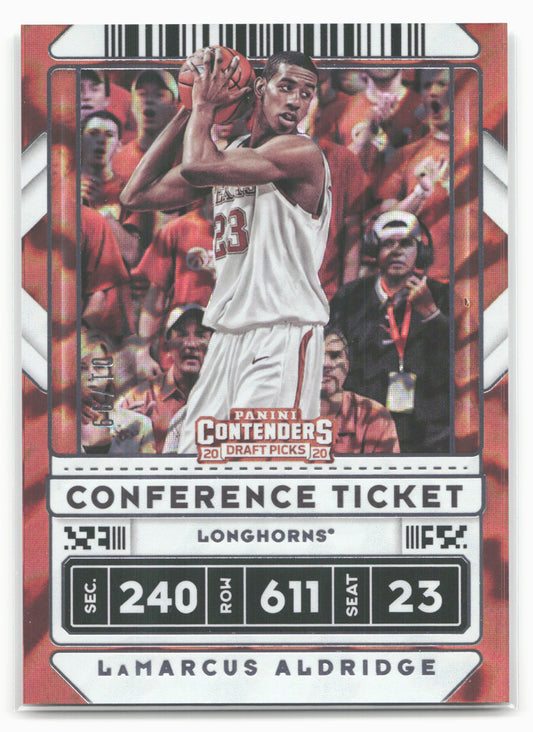 2020 Panini Contenders Draft Picks #48 LaMarcus Aldridge Conference Ticket #/99