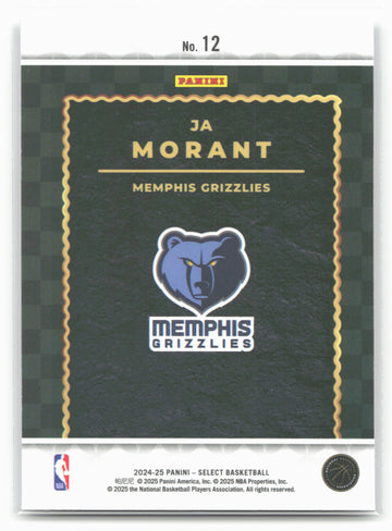 
2024-25 Panini Select #12 Ja Morant Score Select Throwback
