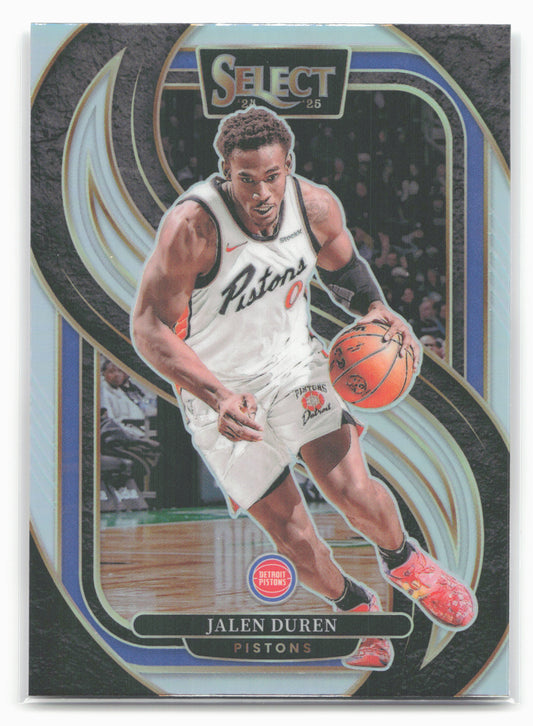 2024-25 Panini Select #160 Jalen Duren Silver Prizm