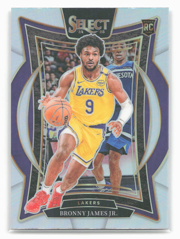 
2024-25 Panini Select #90 Bronny James Jr. Silver Prizm