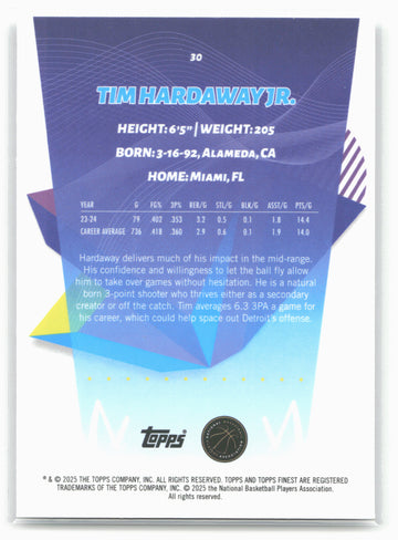 
2024-25 Finest #30 Tim Hardaway Jr. Geometric