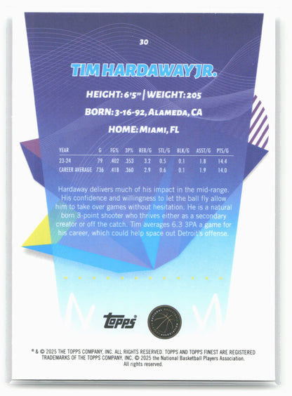 2024-25 Finest #30 Tim Hardaway Jr. Geometric