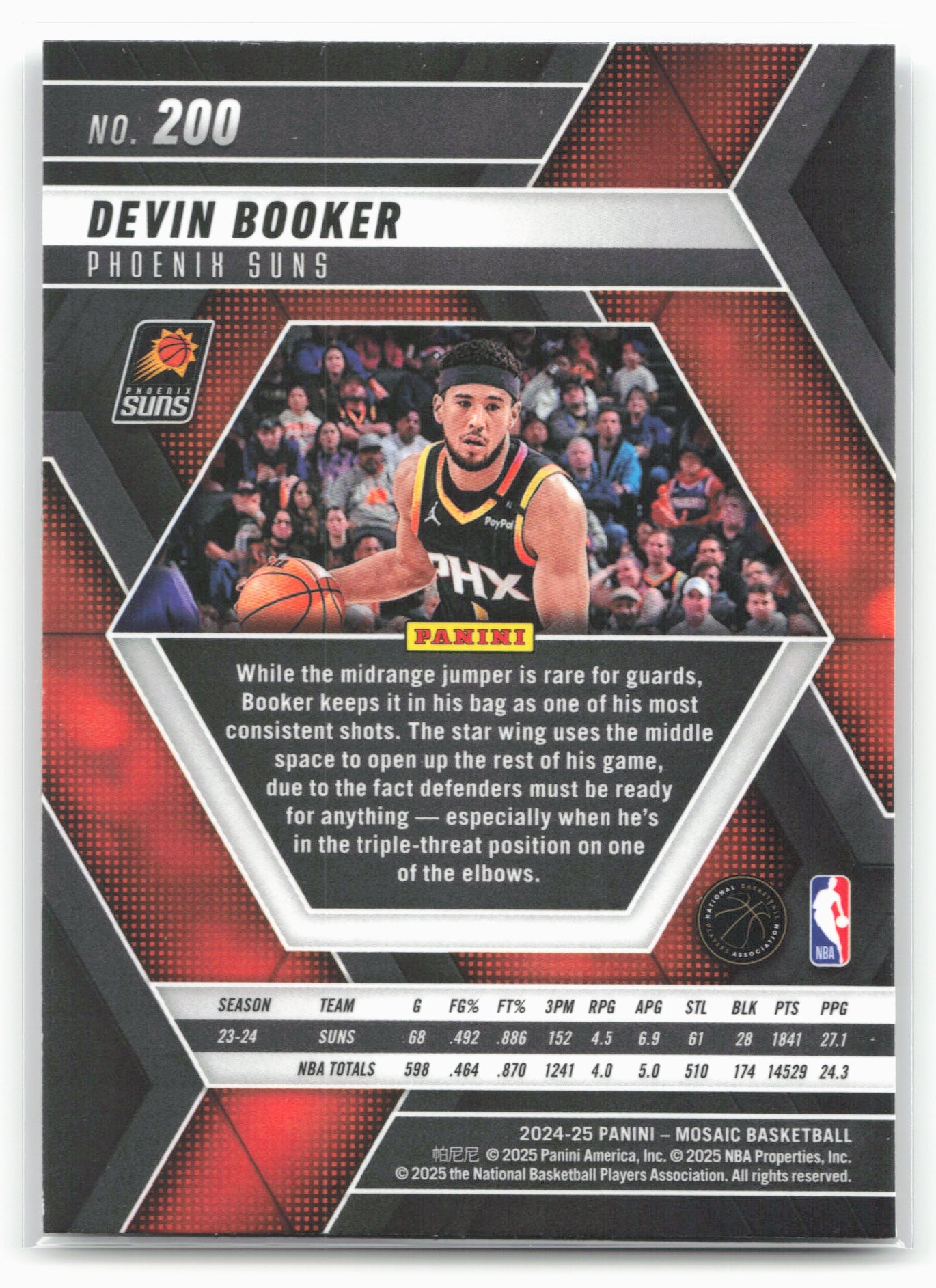 2024-25 Panini Mosaic #200 Devin Booker