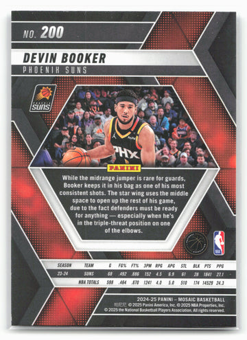 
2024-25 Panini Mosaic #200 Devin Booker