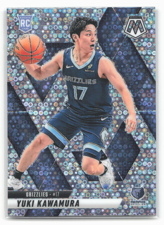 2024-25 Panini Mosaic #209 Yuki Kawamura Fast Break Silver Mosaic