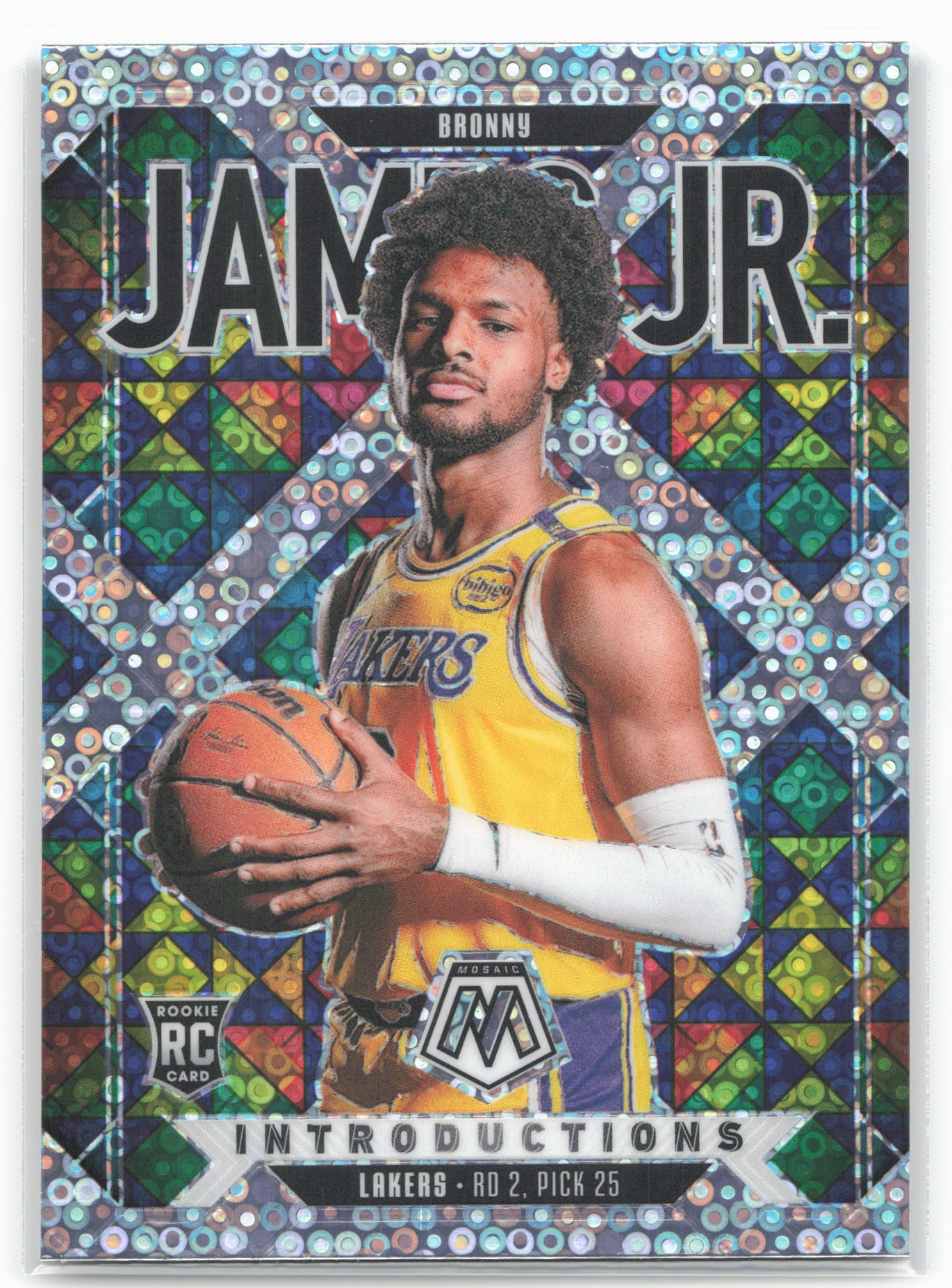 2024-25 Panini Mosaic #8 Bronny James Jr. Introductions Fast Break