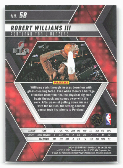 2024-25 Panini Mosaic #58 Robert Williams III