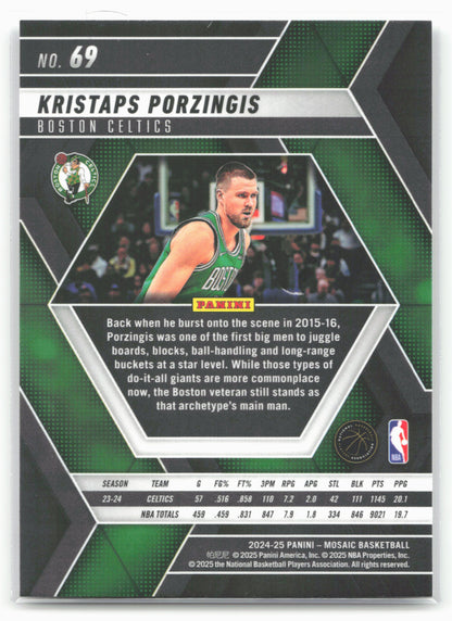 2024-25 Panini Mosaic #69 Kristaps Porzingis