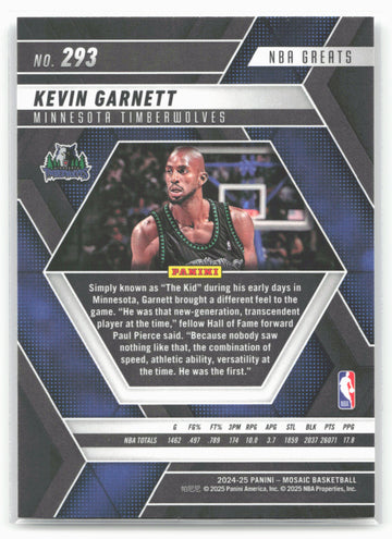 
2024-25 Panini Mosaic #293 Kevin Garnett