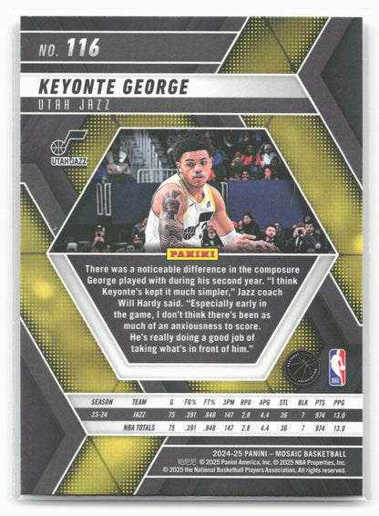 2024-25 Panini Mosaic #116 Keyonte George