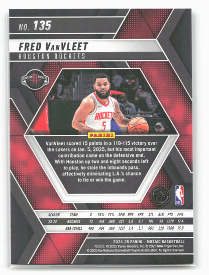 2024-25 Panini Mosaic #135 Fred VanVleet