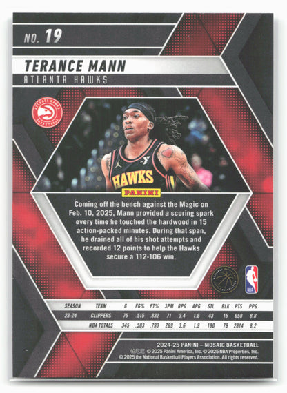2024-25 Panini Mosaic #19 Terance Mann