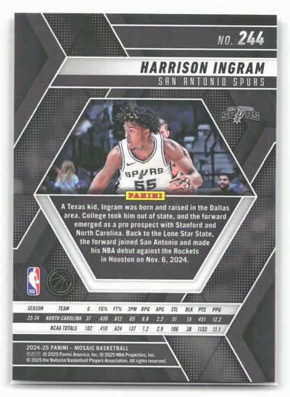 2024-25 Panini Mosaic #244 Harrison Ingram