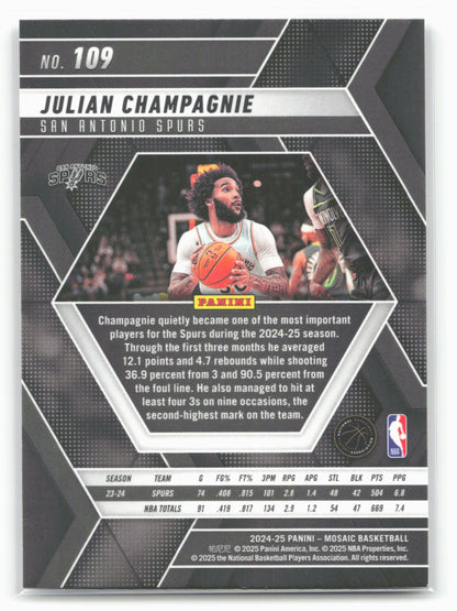 2024-25 Panini Mosaic #109 Julian Champagnie