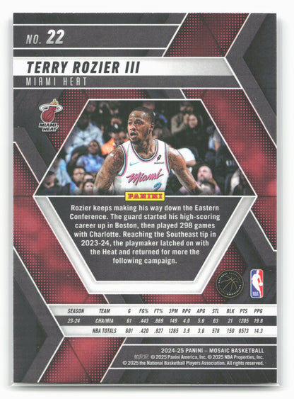 2024-25 Panini Mosaic #22 Terry Rozier III
