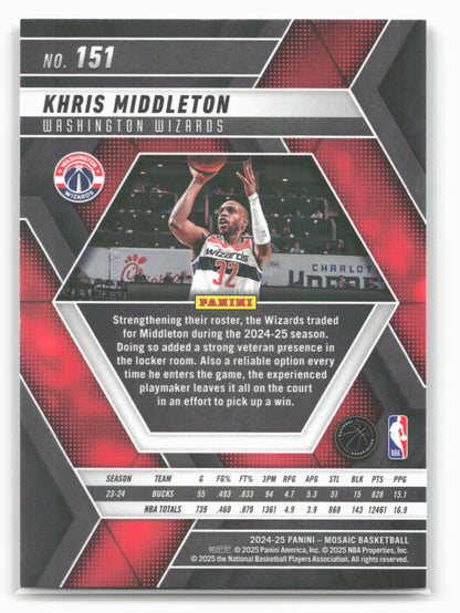2024-25 Panini Mosaic #151 Khris Middleton