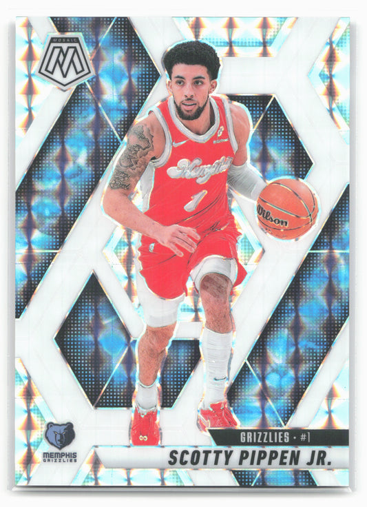 2024-25 Panini Mosaic #132 Scotty Pippen Jr. Choice White Mosaic #/35