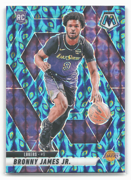2024-25 Panini Mosaic #214 Bronny James Jr. Choice Peacock Mosaic