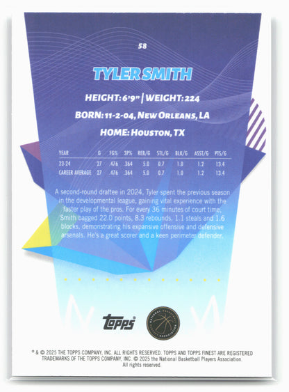 2024-25 Finest #58 Tyler Smith 20435