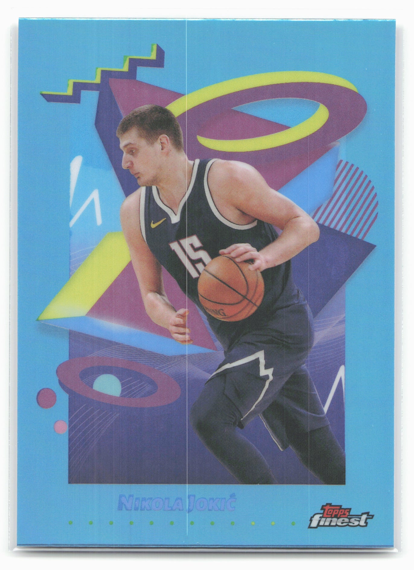2024-25 Finest #222 Nikola Jokić Sky Blue Refractor 20450
