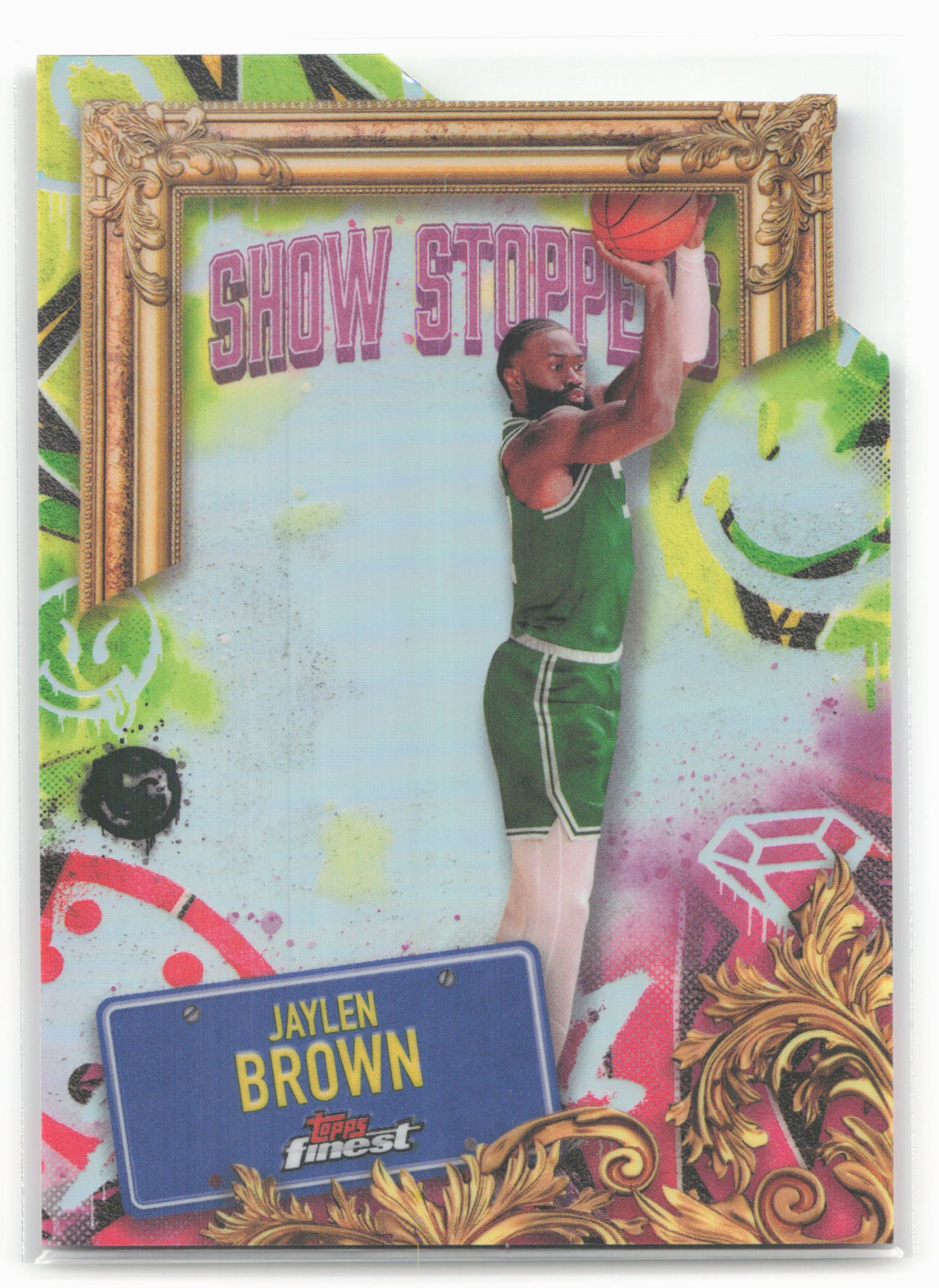 2024-25 Finest #S-12 Jaylen Brown Showstoppers Refractor 20452