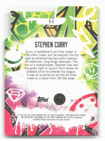 
2024-25 Finest #S-3 Stephen Curry Showstoppers 20453