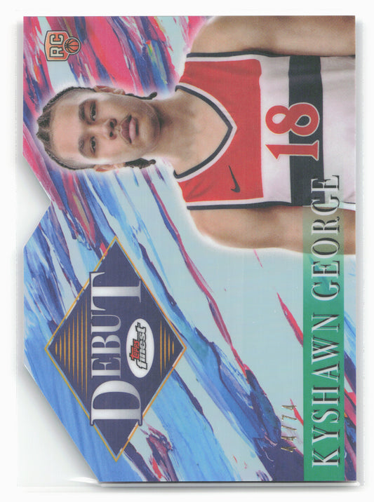 2024-25 Finest #D-20 Kyshawn George Debut Refractor 20455